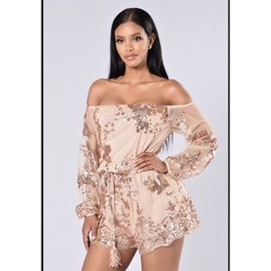 Fashion Nova Sequin romper